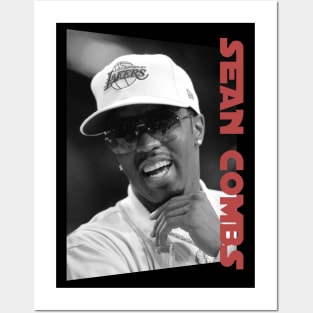 smiley sean combs - monochrome style Posters and Art